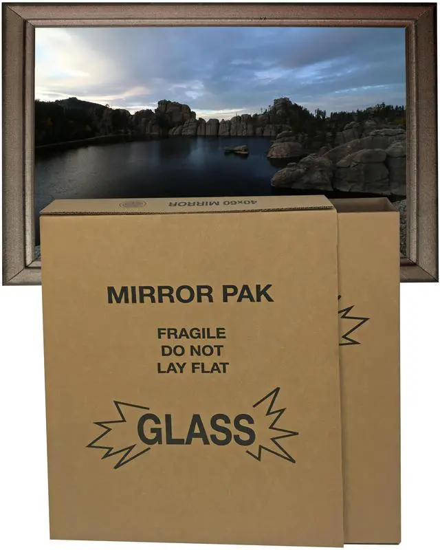 Alt view image 2 of 7 - UBMOVE 3 Picture & Mirror Moving Boxes for Large Pictures up to 40x60"