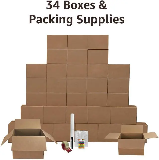 Alt view image 7 of 7 - UBMOVE Smart Moving Bigger Boxes Kit #3 34 Moving Boxes & Packing Supplies