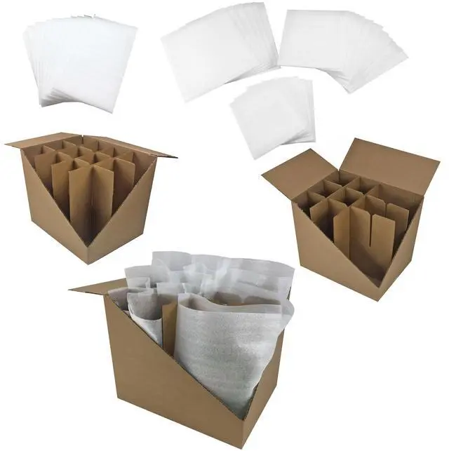 Alt view image 5 of 7 - UBMOVE Kitchen Moving Box & Supplies Kit #1 4 boxes with Dish/Glass Inserts