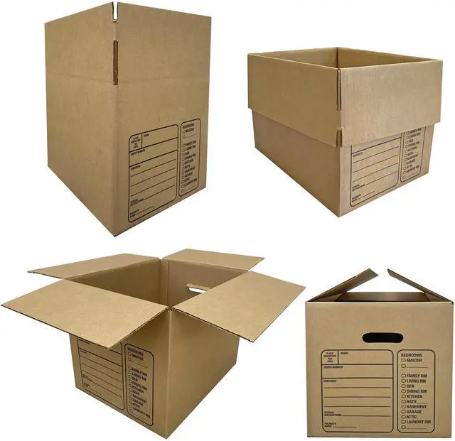 Alt view image 2 of 7 - UBMOVE Kitchen Moving Box & Supplies Kit #1 4 boxes with Dish/Glass Inserts