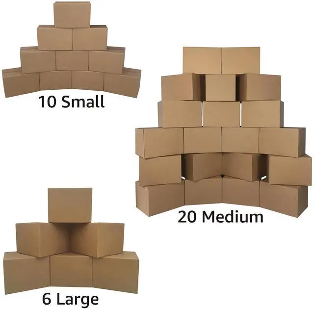 Alt view image 4 of 7 - UBMOVE Moving Boxes 3 Room Economy Kit 36 Boxes & Packing Supplies