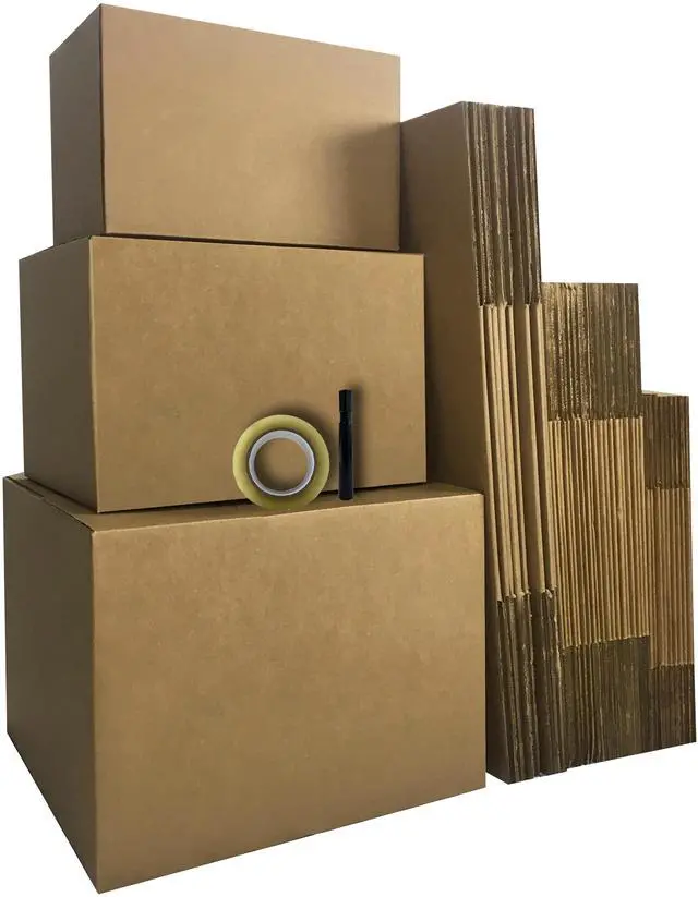 Alt view image 5 of 7 - UBMOVE Moving Boxes 3 Room Economy Kit 36 Boxes & Packing Supplies
