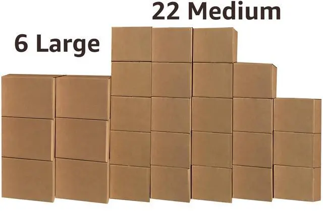 Alt view image 4 of 7 - UBMOVE Moving Boxes 2 Room Bigger Smart Moving Kit 28 Boxes ,Tape, & more