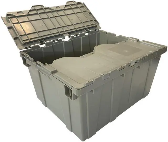 Alt view image 6 of 6 - UBMOVE Handheld Attached Lid Container 21.9" x 15.3" x 17.2" Gray