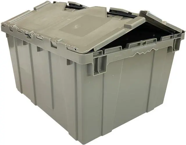 Alt view image 3 of 6 - UBMOVE Handheld Attached Lid Container 21.9" x 15.3" x 17.2" Gray