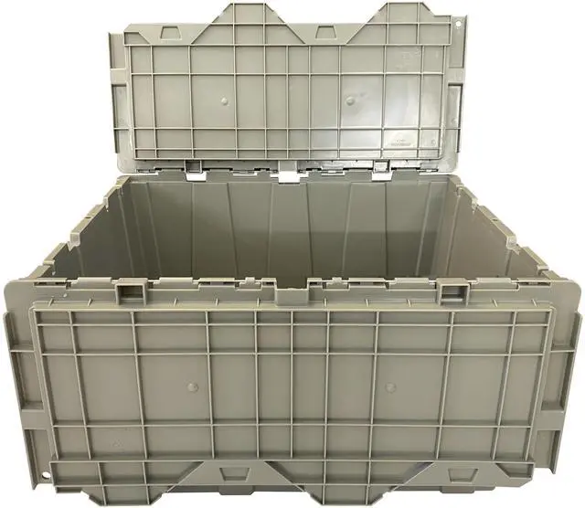 Alt view image 2 of 6 - UBMOVE Handheld Attached Lid Container 21.9" x 15.3" x 17.2" Gray
