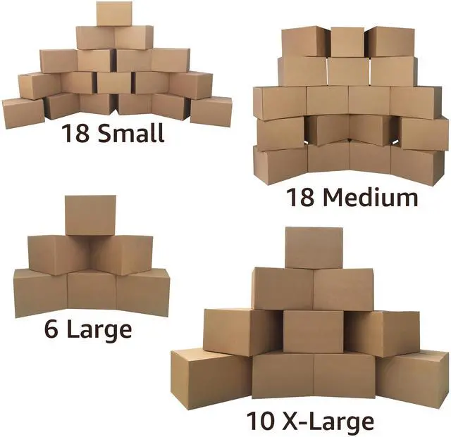 Alt view image 3 of 7 - UBMOVE 4 Room Basic Kit 52 Moving Boxes & Packing Materials