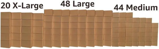 Alt view image 3 of 7 - UBMOVE Smart Moving Box Kit 10 Room Kit 112 Bigger Moving Boxes, Bubble & More