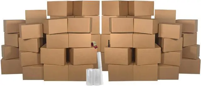 Alt view image 4 of 7 - UBMOVE Smart Moving Box Kit 10 Room Kit 112 Bigger Moving Boxes, Bubble & More