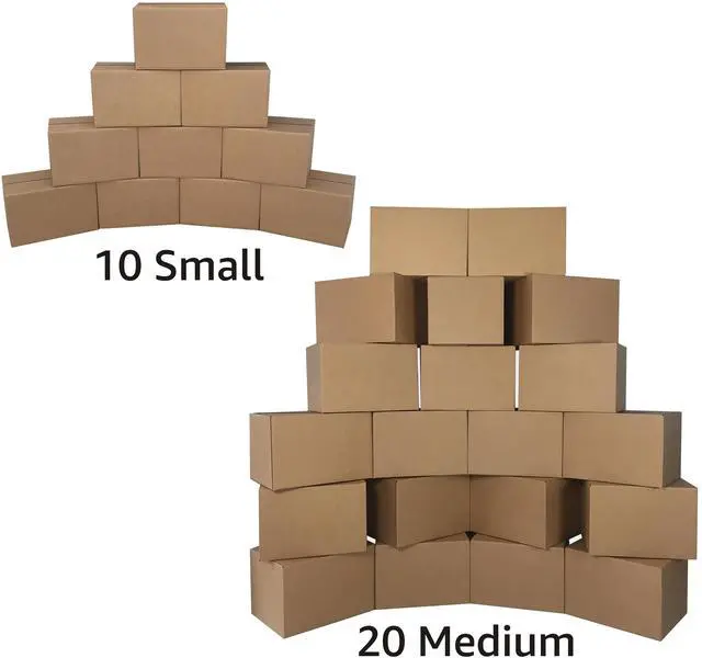 Alt view image 4 of 7 - UBMOVE Moving Boxes Value Economy Kit 30 Boxes & Moving Supplies