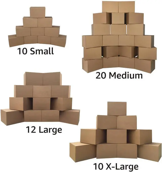 Alt view image 3 of 7 - UBMOVE Moving Boxes 5 Room Economy Kit 52 Boxes, Plus Packing Supplies