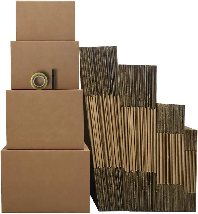 Alt view image 4 of 7 - UBMOVE Moving Boxes 5 Room Economy Kit 52 Boxes, Plus Packing Supplies