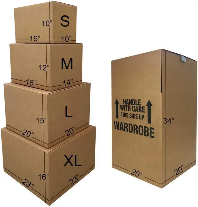 Alt view image 3 of 7 - UBMOVE 4 Room Wardrobe Kit 45 Packing Boxes & Packing Supplies