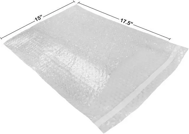 Alt view image 2 of 6 - UBMOVE 50 Bubble Pouches per Pack 15" x 17.5" Self-Sealing Moving Bags