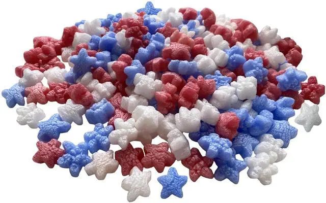 Alt view image 5 of 6 - UOFFICE Multi-Colored Starch-based Packing Peanuts Shaped like Stars 3 Cuft. 2 Pack