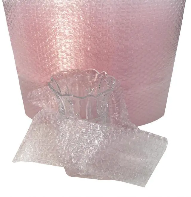 Alt view image 2 of 7 - UOFFICE 4 Pink Anti-Static Bubble Rolls 175'x12" - Small Bubbles 3/16" Wrap 700' Total