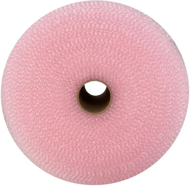 Alt view image 2 of 7 - UOFFICE Polyethylene Pink Anti-Static Small Bubble Roll 175' x 12"