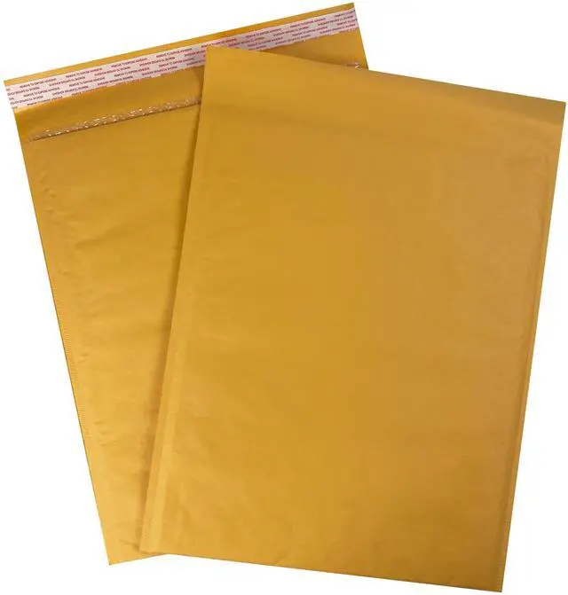 Alt view image 3 of 7 - UOFFICE 100 Kraft Bubble Mailers 14.25x20" - #7 Self-Seal Padded Envelopes
