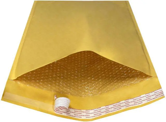 Alt view image 4 of 7 - UOFFICE 100 Kraft Bubble Mailers 14.25x20" - #7 Self-Seal Padded Envelopes