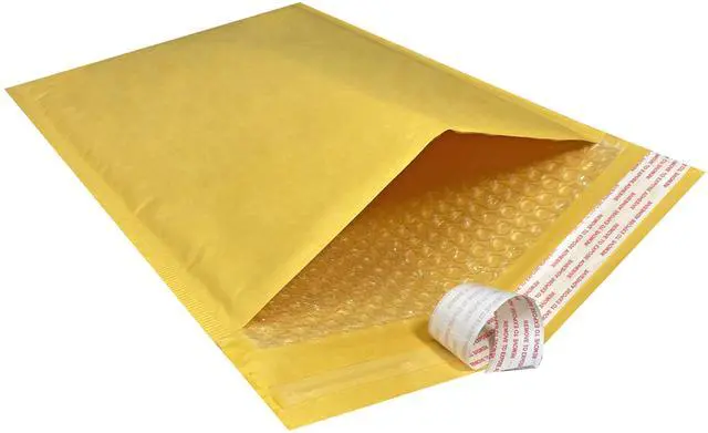 Alt view image 3 of 6 - UOFFICE 25 Kraft Bubble Mailers 10.5x16" - #5 Self-Seal Padded Envelopes