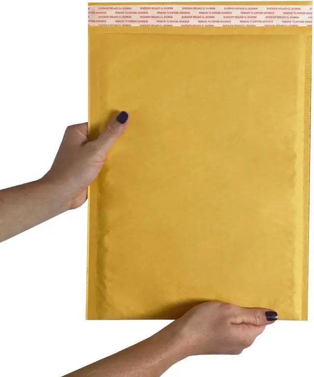 Alt view image 4 of 6 - UOFFICE 400 Kraft Bubble Mailers 9.5x14.5" - #4 Self-Seal Padded Envelopes