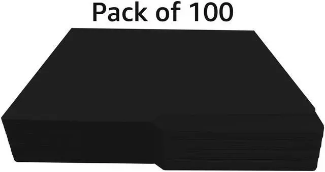Alt view image 3 of 6 - UOFFICE File Folder Letter Size 1/2 Cut Tab 100 Pack Black