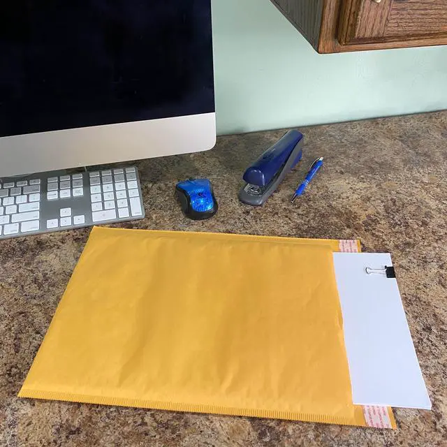Alt view image 6 of 6 - UOFFICE 200 Kraft Bubble Mailers 9.5x14.5" - #4 Self-Sealing Padded Envelopes
