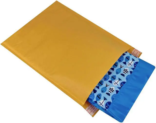 Alt view image 4 of 6 - UOFFICE 200 Kraft Bubble Mailers 9.5x14.5" - #4 Self-Sealing Padded Envelopes