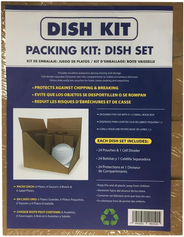 Main image of UBMOVE Moving Supplies Foam Wrap Dish Cell Divider kit & Foam Pouches