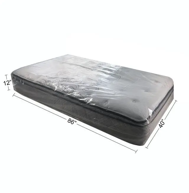 Alt view image 2 of 6 - UBMOVE Twin Size Mattress Bags 40x12x86" Poly Protective Covers 20 Pack