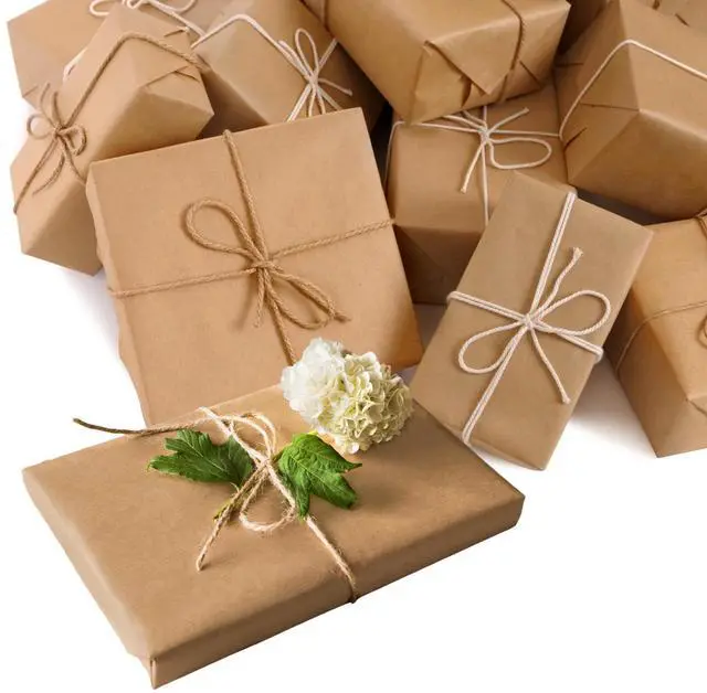Alt view image 5 of 7 - UOFFICE Kraft Paper Roll 765'x6" 40lb Strength Brown Shipping Wrap