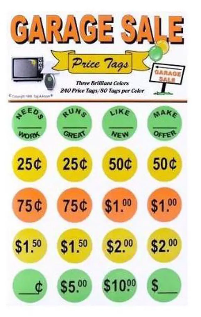 Alt view image 2 of 3 - UBMOVE Garage Sale Moving Labels Identify Item Prices with 240 labels