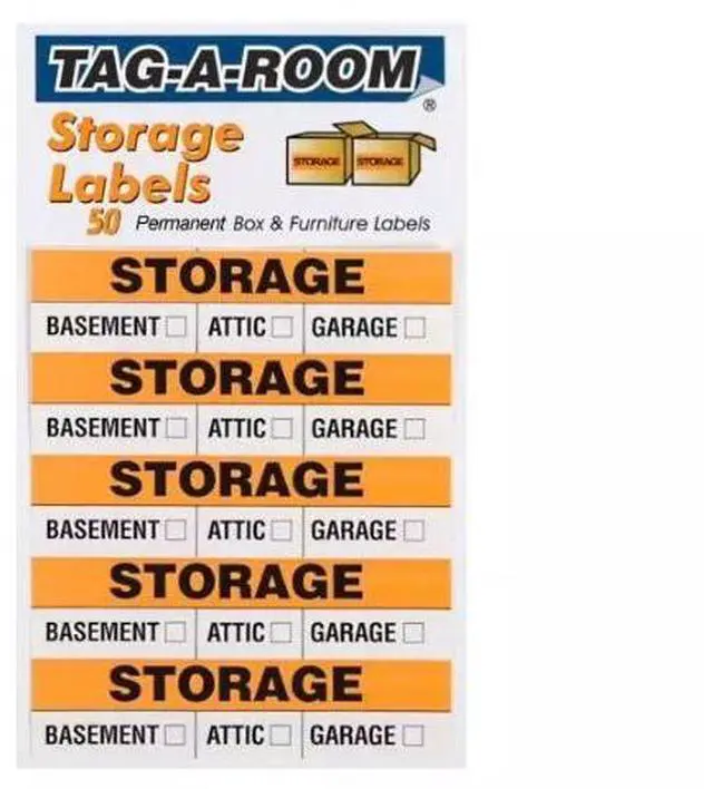 Alt view image 2 of 3 - UBMOVE Storage Moving Labels Identify box contents with 50 labels