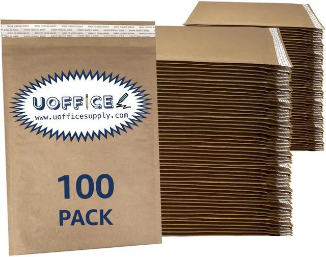 Alt view image 7 of 7 - UOFFICE HoneyComb All Paper Padded Shipping Mailers (100 Count, #5 - 10.5" X 15")