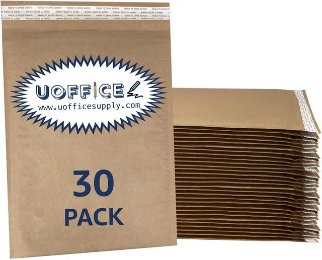 Alt view image 2 of 7 - UOFFICE HoneyComb All Paper Padded Shipping Mailers (30, #5 - 10.5" X 15")