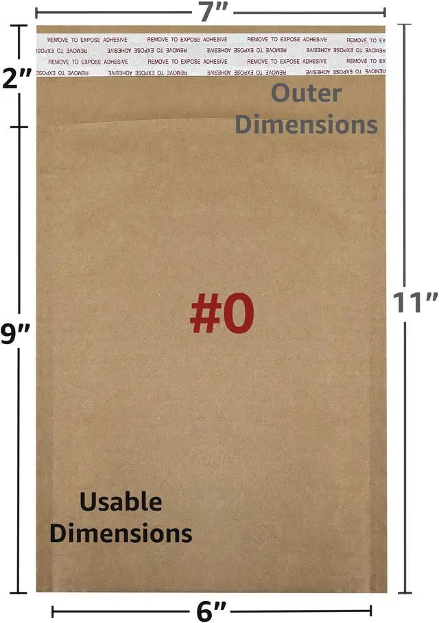 Alt view image 3 of 7 - UOFFICE HoneyComb Natural Paper Shipping Mailers (100 Pack, #0 - 6" x 9")