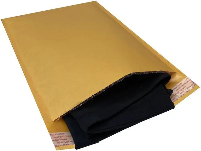 Alt view image 5 of 7 - UOFFICE 100 Kraft Bubble Mailers 10.5x16" Self-Seal Padded Envelopes