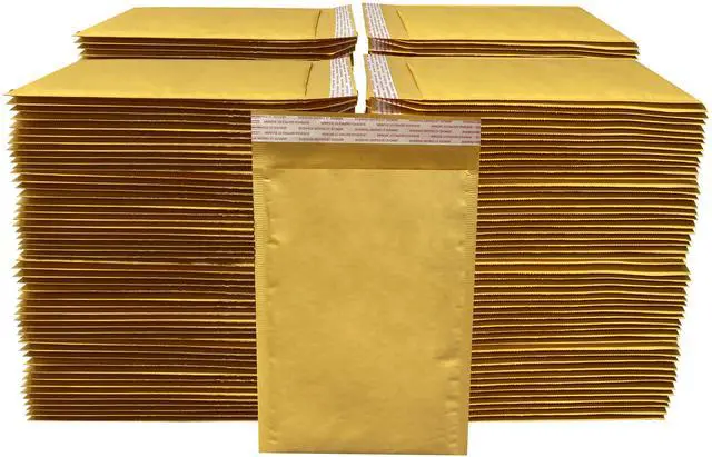 Alt view image 4 of 7 - UOFFICE Kraft 200 Kraft Bubble Mailers 7.25x12" - #1 Self-Seal Padded Envelopes