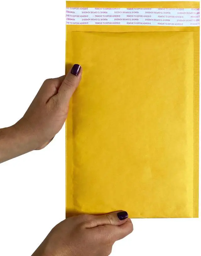 Alt view image 5 of 7 - UOFFICE Kraft 200 Kraft Bubble Mailers 7.25x12" - #1 Self-Seal Padded Envelopes