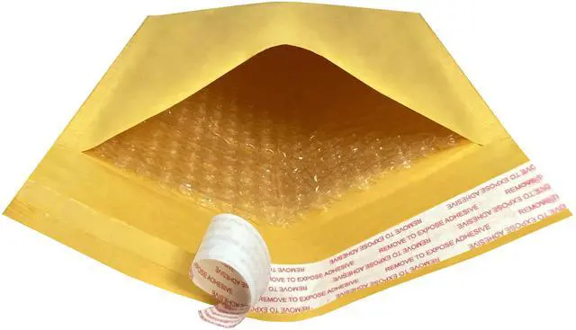Alt view image 4 of 6 - UOFFICE 100 Kraft Bubble Mailers 7.25x12" - #1 Self-Seal Padded Envelopes