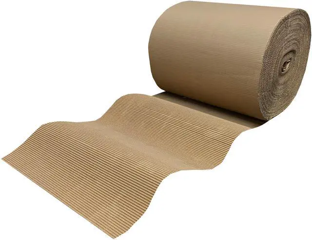 Alt view image 5 of 7 - UOFFICE Corrugated Wrap 18" x 250' x 1/8" Thick - B Flute - Cardboard Wrap