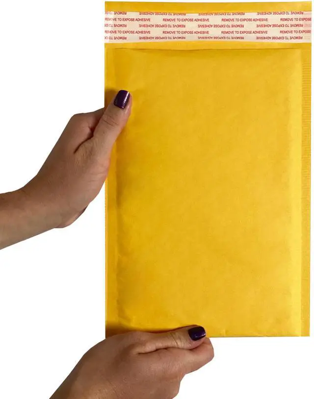 Alt view image 3 of 7 - UOFFICE 250 Kraft Bubble Mailers 6.5x10" - #0 Self-Seal Padded Envelopes
