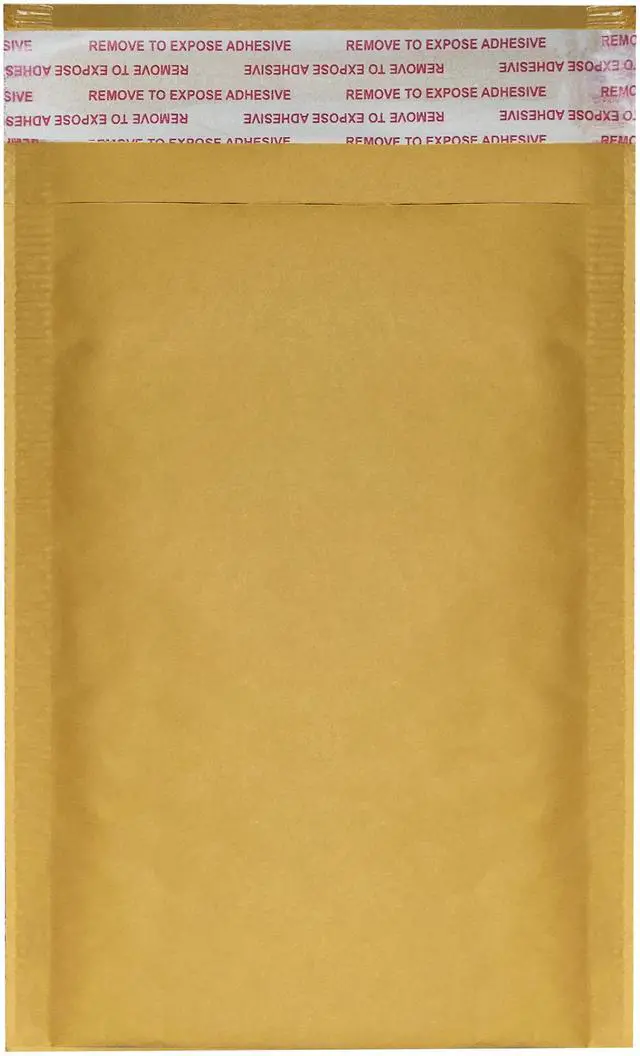 Alt view image 2 of 7 - UOFFICE 250 Kraft Bubble Mailers 4x8" - #000 Self-Seal Padded Envelopes