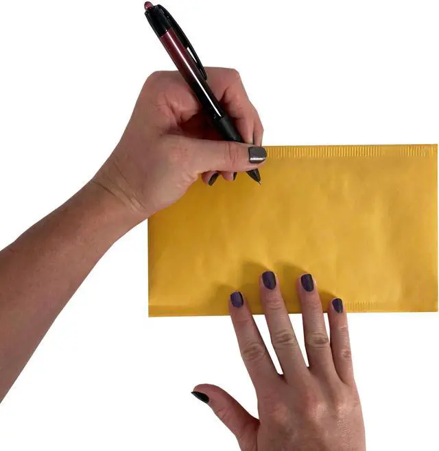 Alt view image 3 of 7 - UOFFICE 500 Kraft Bubble Mailers 4x8" - #000 Self-Seal Padded Envelopes