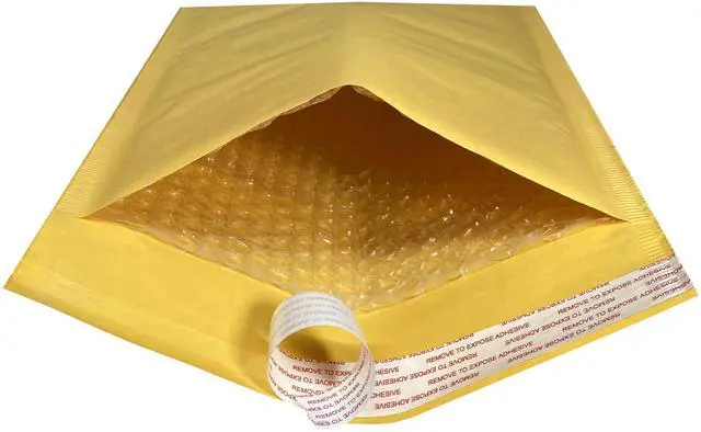 Alt view image 7 of 7 - UOFFICE 100 Kraft Bubble Mailers 8.5x12" #2 Self-Seal Padded Envelopes