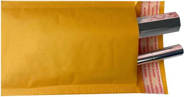 Alt view image 4 of 7 - UOFFICE 1000 Kraft Bubble Mailers 4x8" - #000 Self-Seal Padded Envelopes