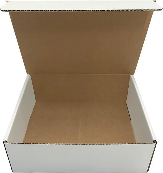 Alt view image 4 of 6 - UBMOVE White Corrugated Mailer and Literature Boxes Sets of 50 (12-1/9" x 9-3/4" x 4" Literature Box)