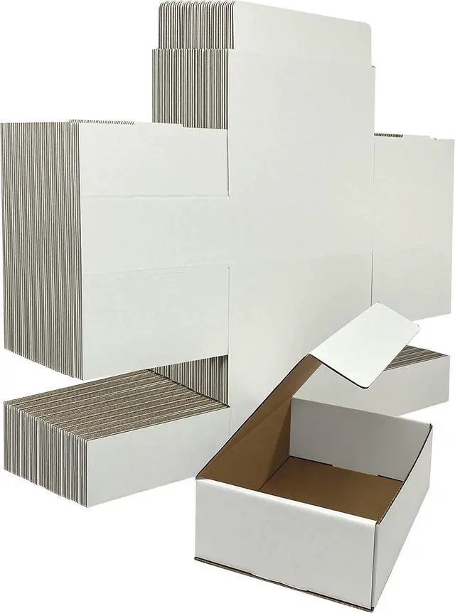 Alt view image 6 of 6 - UBMOVE White Corrugated Mailer and Literature Boxes Sets of 50 (12-1/9" x 9-3/4" x 4" Literature Box)