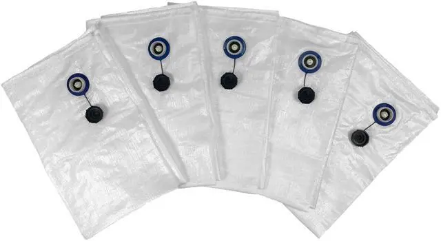 Alt view image 6 of 6 - UOFFICE 5 Polyethylene Dunnage Bags 48" x 60" Inflatable Bag Freight Saver Inflatable Bag With Free Flow Inflator/Deflator Gun