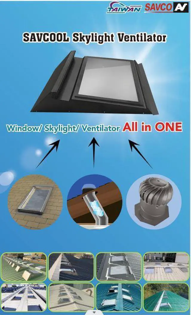 Alt view image 2 of 4 - Roof Air Vents, Roof Air Ventilators, similar installations to Whirlybird turbine roof vents. (Big Discount on wholesale purchasing q'ty over 6 units)